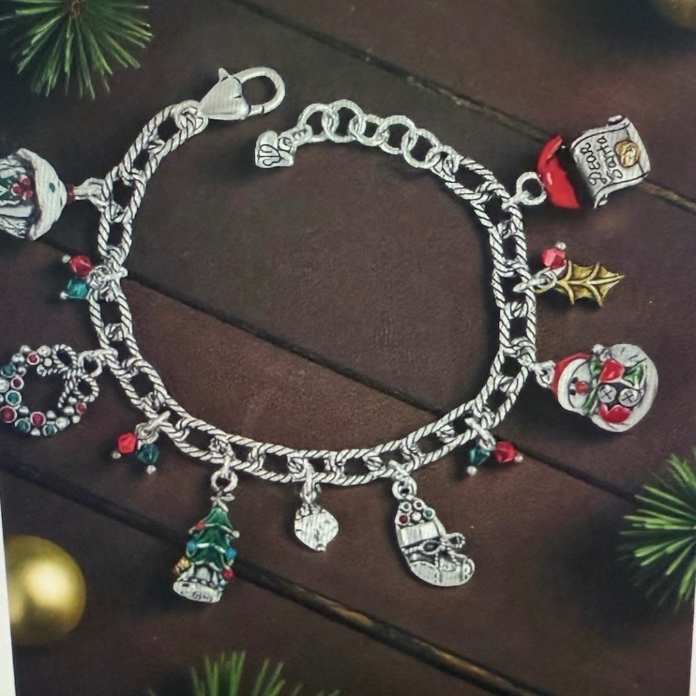 🎄☃️🎄Brighton Joys Of Christmas Charm Bracelet NWT